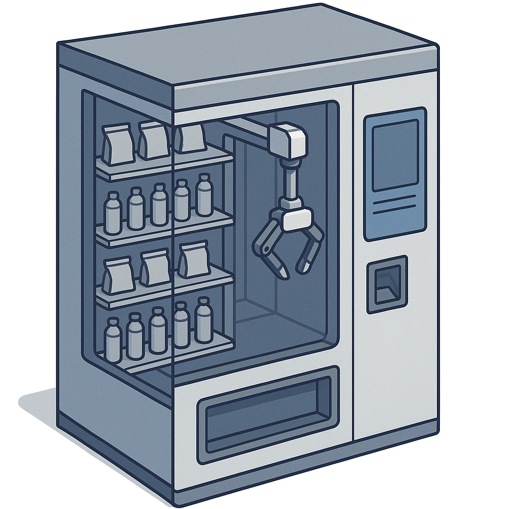 Biometric & Robotic Retail Vending Machine